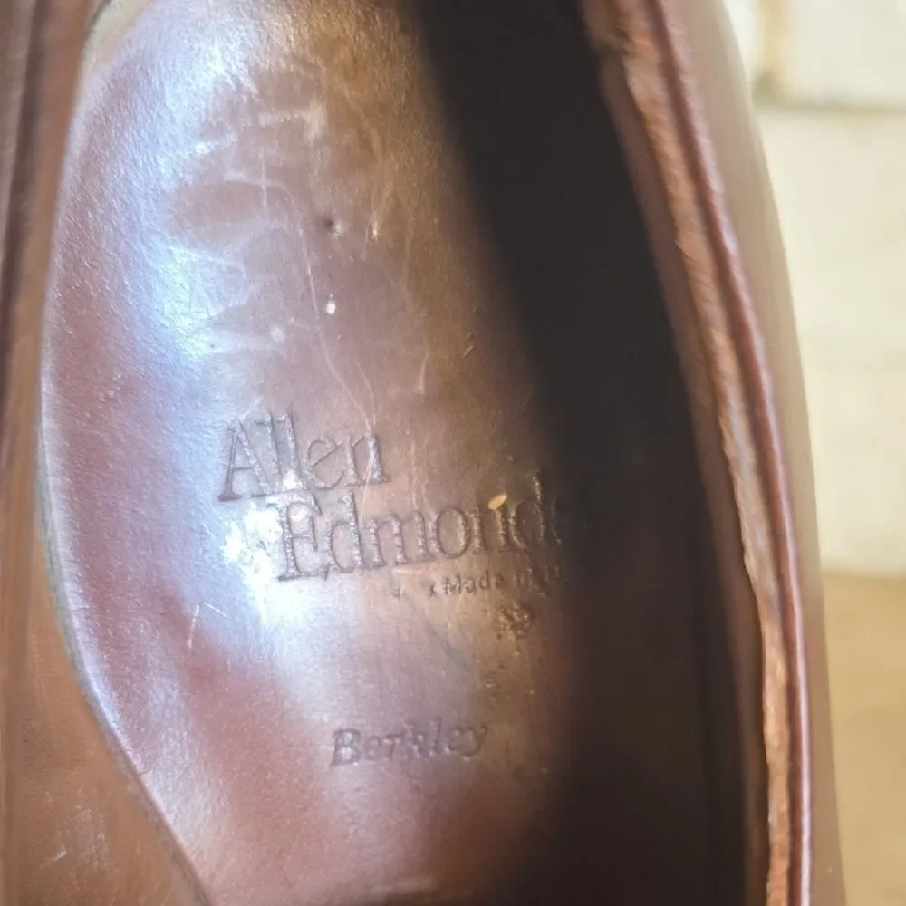 Allen Edmonds Dark Brown Leather Oxfords